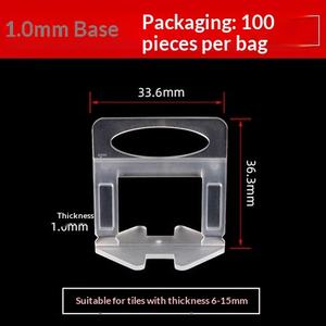 Усиленный пластиковый клин-уровень для плитки и кирпича, напрямую с завода в Китае - Product Image 6