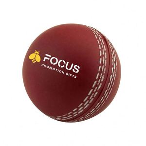 Custom Logo <b>Cricket</b> Ball Shaped Stress Reliever Soft PU Foam Squeeze Toy for Sports Event Giveaways - Product Image 3