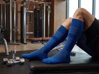 Chaussettes de tube tricotées épaisses professionnelles pour hommes Long Football athlétique bas serviette de sport respirant pour la course d'automne