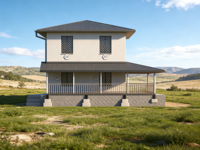 Casa Prefabricada Moderna de Estructura de Acero Ligero, Construcción Rápida, Resistente a Ciclones, Estructura Robusta y Segura para Uso en Apartamentos y Hoteles