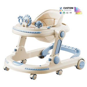 <span class=keywords><strong>Girello</strong></span> per Bambini con Luci Musicali, Pieghevole, da Seduto a in Piedi, con Ruote e Sedile - Product Image 1