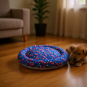 Cuccia Rotonda per Cani Yommy con Stampa Cartoon, 100 Cm, Morbida e Confortevole, Rimovibile e Lavabile, per Tutte le Stagioni, Uso Interno - Product Image 2