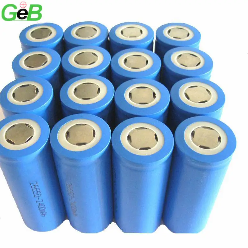 Lifepo4-batería cilíndrica recargable para herramientas eléctricas pila de litio de 26650 mAh, 3,2 V, 3000mAh, 3300mAh, venta al por mayor