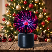 Boule de plasma magique en verre de 5 pouces en gros, cadeau de festival pour enfants avec son et voix pour Halloween, Noël et Nouvel An
