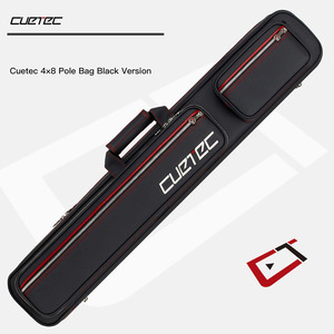 Étui de billard CUETEC pour 3 queues et 5 fers, boîte à queues 85*10*15cm, tissu imperméable, fermeture éclair résistante à l'usure - Product Image 5