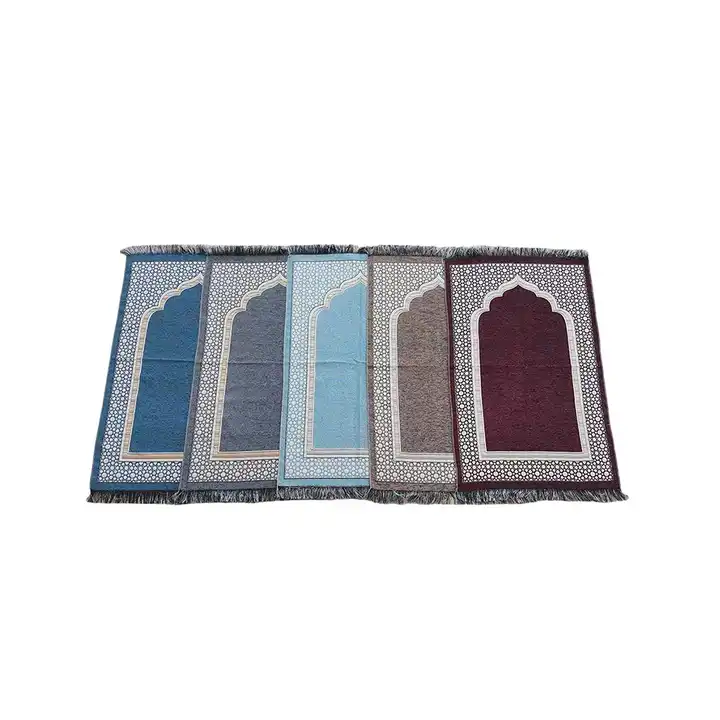 style chaud épais tapis de prière tapis anti slip plié arabe musulman  islamique tapis de prière avec gland