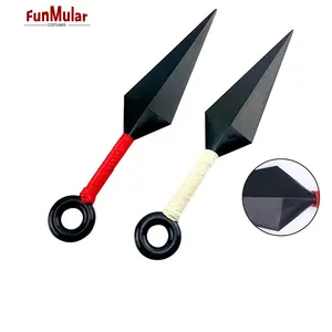 Funmular Anime Cosplay Kakashi juguete de plástico para niños Kunai Ninja accesorios de disfraz temáticos