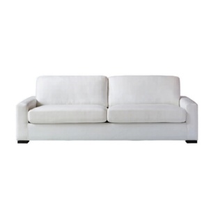Durable White 2-Seater Fabric <b>Sofa</b> Sturdy Construction Couch <b>for</b> Commercial & Residential Use - Product Image 6