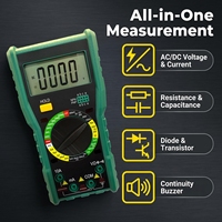 Multimètre numérique professionnel 1999 points de lecture, testeur de tension automatique DC/AC 1000V DC/750V AC, testeur de courant automobile, faible impédance