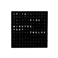 Desktop-LED-Alphabet-Lichtbox Zeitanzeige Englisch-Wortuhr Digitale Wanduhr