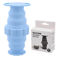 Nouvelle bouteille d'eau en silicone de 400 ml, grande capacité, portable, pliable, pour les voyages, le camping, la randonnée, les sports de plein air