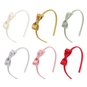 Bandeau à nœud pour fille mignonne printemps été nouvelle mode tissu pour enfants 5.5cm utilisation de fête marque HX emballage personnalisé - Product Image 4