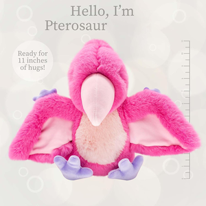 Love becco di velluto accattivante occhi a cupola zampe viola <span class=keywords><strong>rosa</strong></span> caldo <span class=keywords><strong>dinosauro</strong></span> dei cartoni animati con ali morbide che abbracciano giocattoli di peluche pterosauro - Product Image 2