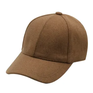 Yüksek kaliteli klasik açık spor düz beyzbol şapkası s erkekler ayarlanabilir moda yün beyzbol şapkası