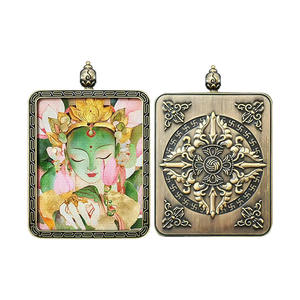 Tibet Zhaqi Lam, Diosa Tara Verde Étnica, Zorro de Nueve Colas, Buda de la Medicina, Dios de la Riqueza Amarillo, Gran Maestro del Cielo Negro, Quinto Maestro Manjushri - Product Image 6