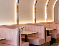 Sièges de banquettes en velours de luxe pour restaurants commerciaux, bars et salons, sièges rembourrés
