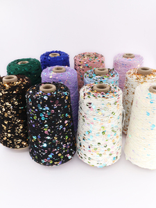 Nhà Máy Bán Sỉ Sợi Cotton Đánh Bóng Thủ Công Tự Làm 500G 1100M Dây Kim Sa 3 + 6 Mm Dệt Bằng Tay Màu Ma Thuật - Product Image 4