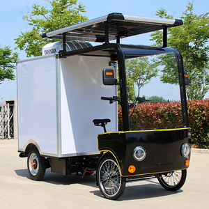 Vélo <span class=keywords><strong>électrique</strong></span> urbain longue portée avec toit de chargement, Quadricycle <span class=keywords><strong>électrique</strong></span> cargo, Mini-vélo utilitaire avec caisse - Product Image 1