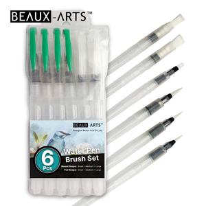 Ensemble <span class=keywords><strong>de</strong></span> brosses pour peinture à l'eau, stylo-<span class=keywords><strong>pinceau</strong></span> Portable blanc, avec poignée en plastique, recharge, pièces - Product Image 1