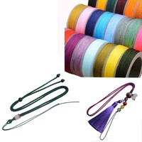 Cordon multicolore pour bracelet 1,5/2/3 mm, cordon milanais en nylon tressé décoratif pour la fabrication de bijoux, boucles d'oreilles, colliers, bagues