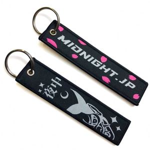 2024 Hot Sale Personalized Embroidery Design Keychain With <b>Custom</b> Logo Promotional Gifs Fashion Woven Fabric Tag <b>Key</b> Chain - Product Image 1