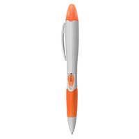 Vente en gros nouvel arrivage de cadeaux promotionnels non parfumés 2 en 1 surligneur à action poussée avec stylo à bille bon pour logo personnalisé HL011