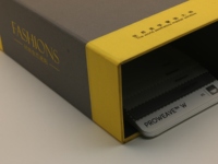 Brochure d'échantillons personnalisable avec logo, en papier offset et papier kraft pour produits en boîte - Catalogue Paris