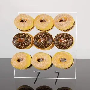 Acrylic Doughnut Dessert Wall Display Donut Holder