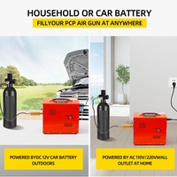 Compresseur d'air PCP 12V 4500 PSI 300 Bar 30 MPa LCD pour plongée sous-marine 12V/220V/110V PCC