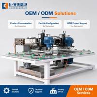 Machine à percer le verre à double tête horizontale automatique pour trous ronds avec refroidissement par eau certifiée CE