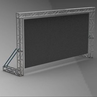 Système de présentoirs en treillis d'aluminium, conception de treillis d'éclairage de scène en alliage d'aluminium