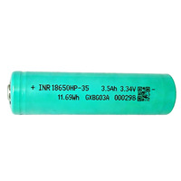 Batterie cylindrique LiFePO4 18650 3,34 V 3600 mAh rechargeable à décharge profonde haute énergie pour station d'énergie solaire