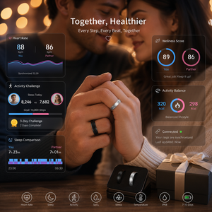 Anillo Inteligente de Fitness, Monitor de Salud, Frecuencia Cardíaca, SpO2, Sueño, Actividad, Contador de Pasos y Calorías para Bienestar, Gimnasio, Distribuidor, Compra - Product Image 2