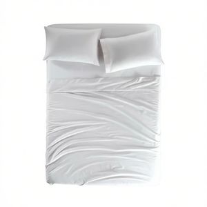 Juego de Sábanas Cabos Vialifresh, Tamaño Queen, 200 Hilos, Algodón Hipoalergénico, Color Liso, para Cama - Product Image 1