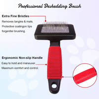 Brosse démêlante professionnelle en acier inoxydable pour chats et chiens, éliminateur de poils pour la toilettage et la perte de poils