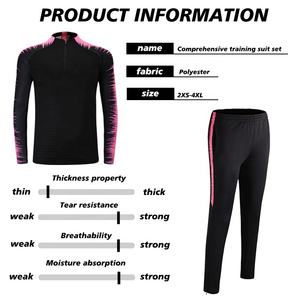 Giacche da allenamento da calcio da uomo maglie da calcio sportive a maniche lunghe tute da calcio con cerniera tute da calcio - Product Image 4