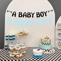 Dekorasi Baby Shower Mobil Balap, Spanduk Bayi Laki-laki Akan Segera Datang, Spanduk Baby Shower Mobil Balap, Perlengkapan Pesta Balap