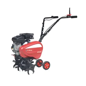 Tracteur à chenilles à moteur à essence de 16 pouces ferme verger rizière/mini tracteur avec motoculteur rotatif FPT450