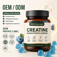 Kreatin-Monohydrat-Gummis 5000mg 30 Stück Vegan für Energieschub Pre-Workout Sportleistung für Erwachsene OEM ODM HALAL