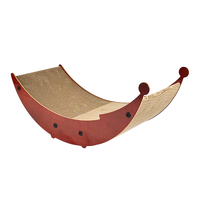 Nouvelle conception d'usine Grattoir détachable de luxe écologique pour chat en forme de bateau de lune Jouet en carton Cataire