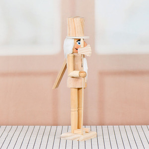Tự làm sơn chưa hoàn thành không sơn Trống Gỗ <span class=keywords><strong>nutcracker</strong></span> cho nghệ thuật sáng tạo - Product Image 3