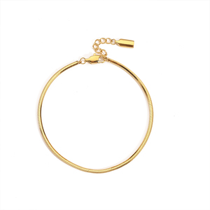 Bracciale a Catena da <span class=keywords><strong>Uomo</strong></span> EManco all'Ingrosso Minimalista Placcato Oro 18k, Bracciale di Lusso in Acciaio Inossidabile con Catena a Spina di Pesce per Gioielli da <span class=keywords><strong>Uomo</strong></span> - Product Image 5