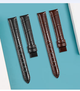 <span class=keywords><strong>Bracelet</strong></span> <span class=keywords><strong>femme</strong></span> 14mm 19mm bracelets de montre en <span class=keywords><strong>cuir</strong></span> véritable pour Tisot Appl E Iwatch <span class=keywords><strong>bracelet</strong></span> en <span class=keywords><strong>cuir</strong></span> de veau étanche grain de crocodile - Product Image 6