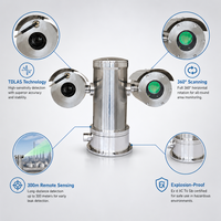 HIREP PTZ 360 °   Detector Remoto de Metano por Escaneo Láser 300m, Analizador de Fugas de Gas Natural CH4, IP68 a Prueba de Explosiones, Precio de Fábrica