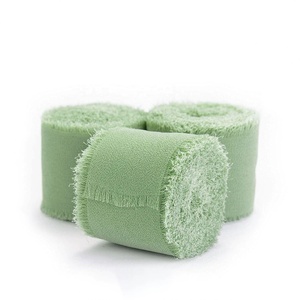 Gordon <strong>Ribbons</strong> Factory Handmade Rough Edge Chiffon Silk <strong>Ribbon</strong> Gift Packing Box Decoration Hair Bow Accessories - Product Image 4