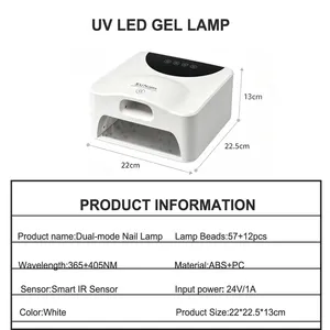 เครื่องอบเล็บ UV LED แบบ 2-in-1 สำหรับนิ้วโป้งและมือทั้งสองข้าง อบแห้งเร็ว พร้อมฐานแม่เหล็กแบบกระจก และเซ็นเซอร์อัจฉริยะสำหรับเล็บเจล - Product Image 6