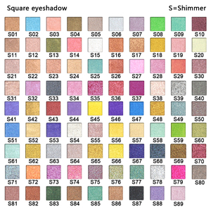 พาเลทแต่งหน้าแบบ Private Label ขนาด 22 มม. พาเลทอายแชโดว์ เม็ดสีแน่น ปราศจากการทดลองกับสัตว์ ทำเองได้ พาเลทอายแชโดว์เปล่าทรงสี่เหลี่ยม - Product Image 4