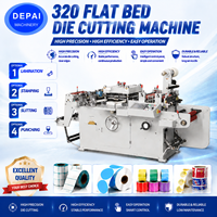 Machine de découpe automatique de rouleaux d'étiquettes autocollantes imprimées à plat, 320 420, découpe à plat