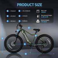Mon magasin Vélo VTT électrique à pneus larges 48V 15AH 750W 1000W pour adultes, affichage LDC multi-mode, EU/US, 60 km lb