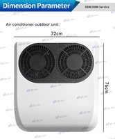 Système d'air conditionné pour voiture de haute qualité, neuf, 12V/24V, 8000-10000 BTU, monté sur le toit, pour tracteur, camping-car, professionnel, personnalisé